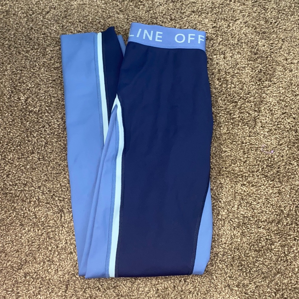 Aerie Goals 7/8 Color Block Logo Band Leggings